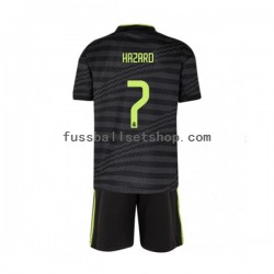 Günstige Fußball Trikotsatz Real Madrid Eden Hazard 7 Kinder Ausweichtrikot 2022-2023 Kurzarm