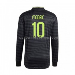 Günstige Fußball Trikotsatz Real Madrid Modrić 10 Herren Ausweichtrikot 2022-2023 Langarm