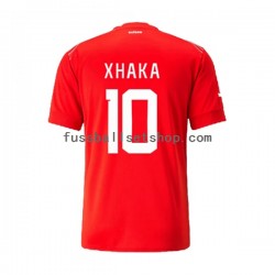 Günstige Fußball Trikotsatz Schweiz Xhaka 10 Herren Heimtrikot World Cup 2022 Kurzarm