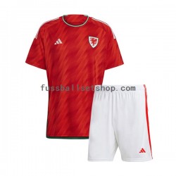 Günstige Fußball Trikotsatz Wales Kinder Heimtrikot World Cup 2022 Kurzarm