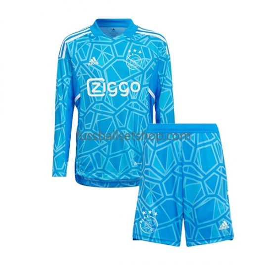 Günstige Fußball Trikotsatz Ajax Amsterdam Torwart Kinder Heimtrikot 2022-2023 Langarm