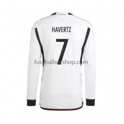 Günstige Fußball Trikotsatz Deutschland Havertz 7 Herren Heimtrikot World Cup 2022 Langarm