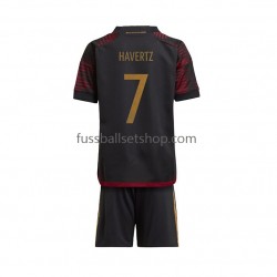 Günstige Fußball Trikotsatz Deutschland Havertz 7 Kinder Auswärtstrikot World Cup 2022 Kurzarm