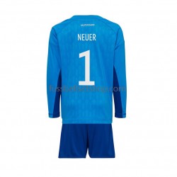 Günstige Fußball Trikotsatz Deutschland Manuel Neuer 1 Torwart Kinder Heimtrikot World Cup 2022 Langarm