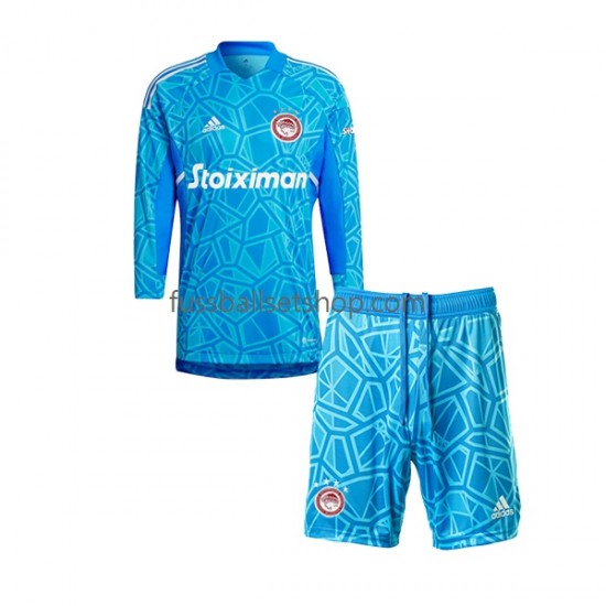 Günstige Fußball Trikotsatz Olympiacos Torwart Kinder Heimtrikot 2022-2023 Langarm