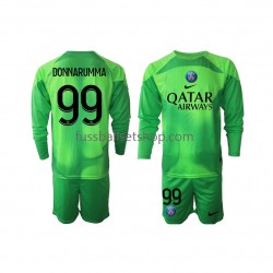 Günstige Fußball Trikotsatz Paris Saint-Germain Donnarumma 99 Torwart Kinder Heimtrikot 2022-2023 Langarm