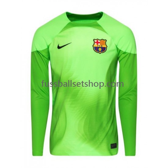 Günstige Fußball Trikotsatz FC Barcelona Torwart Herren Heimtrikot 2022-2023 Langarm