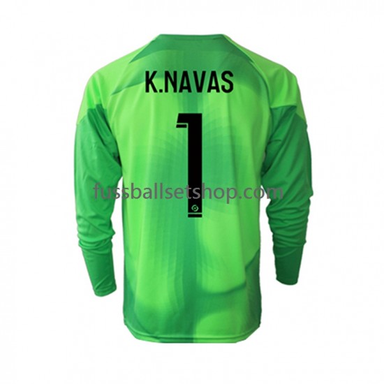Günstige Fußball Trikotsatz Paris Saint-Germain Keylor Navas 1 Torwart Herren Heimtrikot 2022-2023 Langarm
