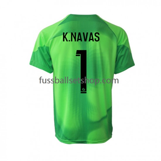 Günstige Fußball Trikotsatz Paris Saint-Germain Keylor Navas 1 Torwart Herren Heimtrikot 2022-2023 Kurzarm