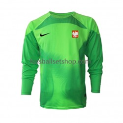 Günstige Fußball Trikotsatz Polen Torwart Herren Heimtrikot World Cup 2022 Langarm