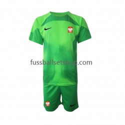 Günstige Fußball Trikotsatz Polen Torwart Kinder Heimtrikot World Cup 2022 Kurzarm