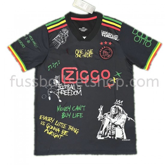 Günstige Fußball Trikotsatz Ajax Amsterdam Graffiti Heimtrikot 2021-2022 Kurzarm