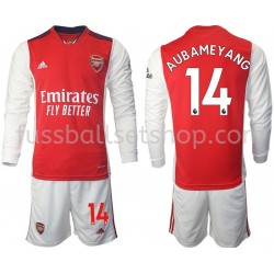 Günstige Fußball Trikotsatz Arsenal Aubameyang 14 Kinder Heimtrikot 2021-2022 Langarm