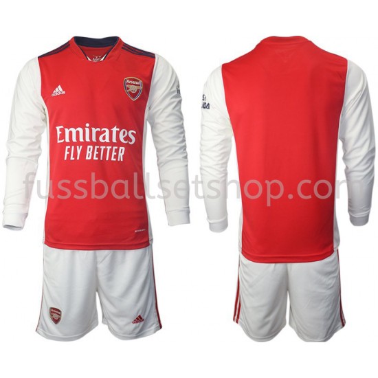 Günstige Fußball Trikotsatz Arsenal Kinder Heimtrikot 2021-2022 Langarm