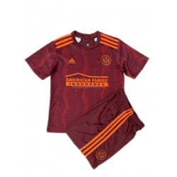 Günstige Fußball Trikotsatz Atlanta United Kinder Ausweichtrikot 2021 Kurzarm