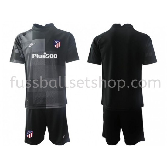 Günstige Fußball Trikotsatz Atlético Madrid Torwart Kinder Auswärtstrikot 2021-2022 Kurzarm