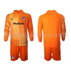 Günstige Fußball Trikotsatz Atlético Madrid Torwart Kinder Heimtrikot 2021-2022 Langarm