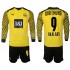 Günstige Fußball Trikotsatz Borussia Dortmund Haaland 9 Kinder Heimtrikot 2021-2022 Langarm