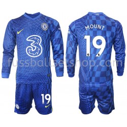 Günstige Fußball Trikotsatz Chelsea Mount 19 Kinder Heimtrikot 2021-2022 Langarm