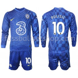 Günstige Fußball Trikotsatz Chelsea Pulisic 10 Kinder Heimtrikot 2021-2022 Langarm
