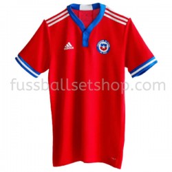 Günstige Fußball Trikotsatz Chile Heimtrikot 2021 Kurzarm