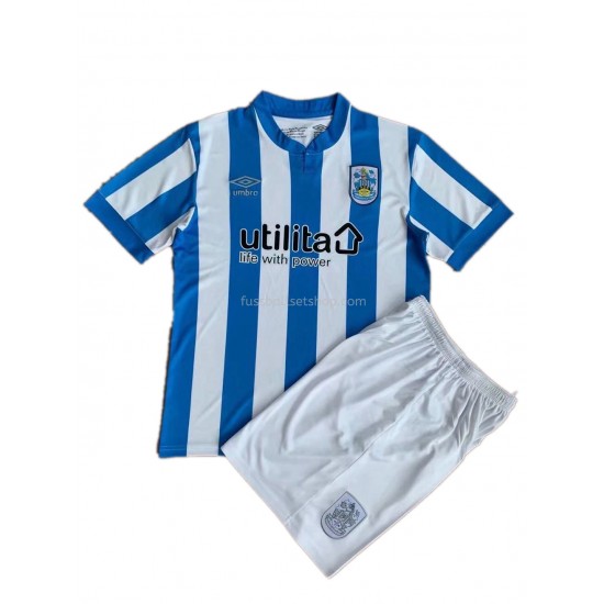Günstige Fußball Trikotsatz Huddersfield Kinder Heimtrikot 2021-2022 Kurzarm