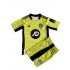 Günstige Fußball Trikotsatz Leeds United Torwart Kinder Ausweichtrikot 2021-2022 Kurzarm