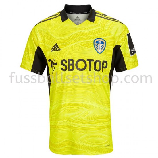 Günstige Fußball Trikotsatz Leeds United Torwart Ausweichtrikot 2021-2022 Kurzarm