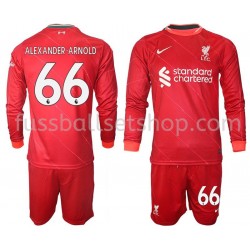 Günstige Fußball Trikotsatz Liverpool Alexander Arnold 66 Kinder Heimtrikot 2021-2022 Langarm
