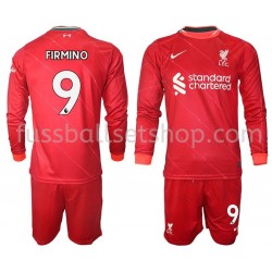 Günstige Fußball Trikotsatz Liverpool FIRMINO 9 Kinder Heimtrikot 2021-2022 Langarm