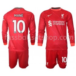 Günstige Fußball Trikotsatz Liverpool Mane 10 Kinder Heimtrikot 2021-2022 Langarm