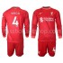 Günstige Fußball Trikotsatz Liverpool VIRGIL 4 Kinder Heimtrikot 2021-2022 Langarm