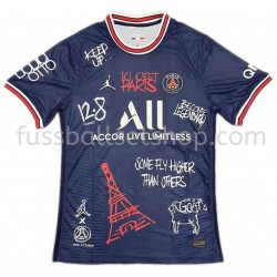 Günstige Fußball Trikotsatz Paris Saint-Germain Graffiti Heimtrikot 2021-2022 Kurzarm