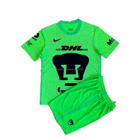 Günstige Fußball Trikotsatz UNAM Pumas Torwart Kinder Ausweichtrikot 2021-2022 Kurzarm