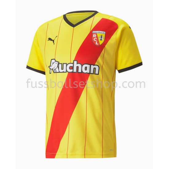 Günstige Fußball Trikotsatz RC Lens Heimtrikot 2021-2022 Kurzarm