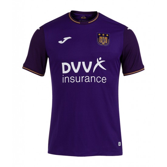 Günstige Fußball Trikotsatz RSC Anderlecht Heimtrikot 2021-2022 Kurzarm