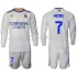 Günstige Fußball Trikotsatz Real Madrid Hazard 7 Kinder Heimtrikot 2021-2022 Langarm