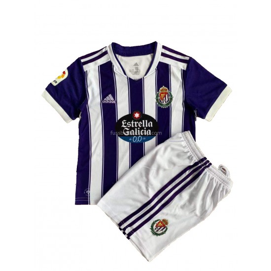 Günstige Fußball Trikotsatz Real Valladolid Kinder Heimtrikot 2021-2022 Kurzarm