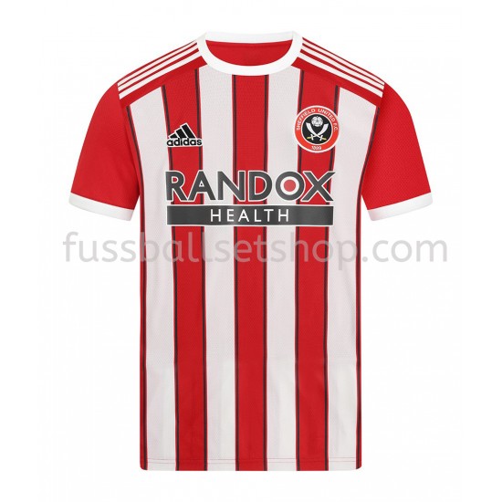 Günstige Fußball Trikotsatz Sheffield United Heimtrikot 2021-2022 Kurzarm