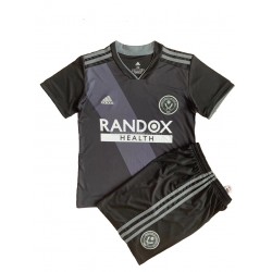 Günstige Fußball Trikotsatz Sheffield United Kinder Auswärtstrikot 2021-2022 Kurzarm