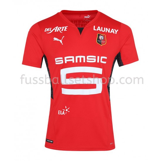 Günstige Fußball Trikotsatz Stade Rennes Heimtrikot 2021-2022 Kurzarm