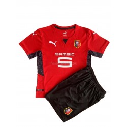Günstige Fußball Trikotsatz Stade Rennes Kinder Heimtrikot 2021-2022 Kurzarm