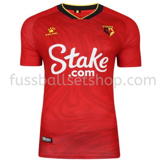 Günstige Fußball Trikotsatz Watford Auswärtstrikot 2021-2022 Kurzarm