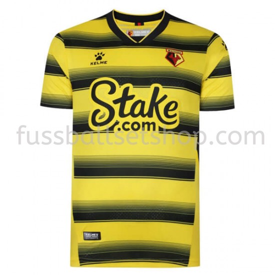 Günstige Fußball Trikotsatz Watford Heimtrikot 2021-2022 Kurzarm