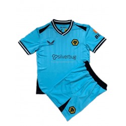 Günstige Fußball Trikotsatz Wolverhampton Wanderers Torwart Kinder Ausweichtrikot 2021-2022 Kurzarm