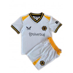 Günstige Fußball Trikotsatz Wolverhampton Wanderers Kinder Ausweichtrikot 2021-2022 Kurzarm
