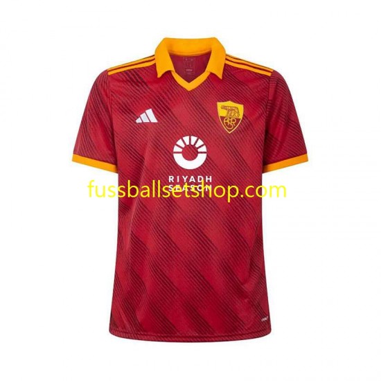 Günstige Fußball Trikotsatz AS Rom Herren Viertestrikot 2023-2024 Kurzarm