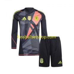 Günstige Fußball Trikotsatz Argentinien Torwart Kinder Heimtrikot 2024 Langarm