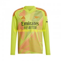 Günstige Fußball Trikotsatz Arsenal Torwart Herren Heimtrikot 2024-2025 Langarm