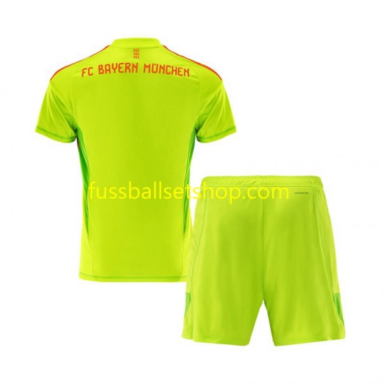 Günstige Fußball Trikotsatz FC Bayern München Torwart Kinder Heimtrikot 2024-2025 Kurzarm